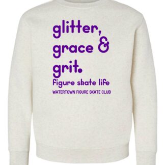 Glitter, Grace & Grit LAT Youth Elevated Fleece Crewneck Sweatshirt