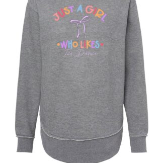 Just A Girl LAT Women's Weekend Fleece Crewneck Sweatshirt