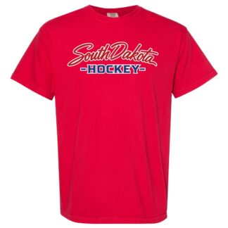 South Dakota Hockey Comfort Colors Unisex Garment-Dyed Heavyweight T-Shirt
