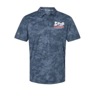 Adidas Men's All Over Camo Print Polo with faces