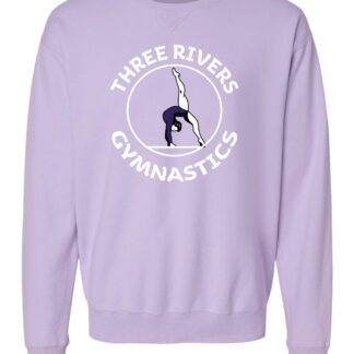 ComfortWash by Hanes Unisex Garment-Dyed Crewneck Sweatshirt TRG Logo