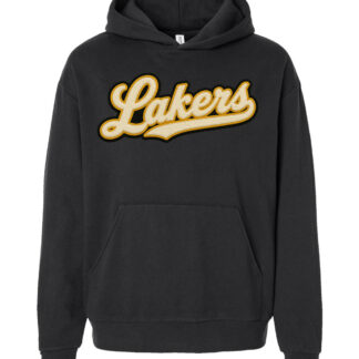 Gildan Unisex Softstyle Hooded Sweatshirt with Lakers Applique