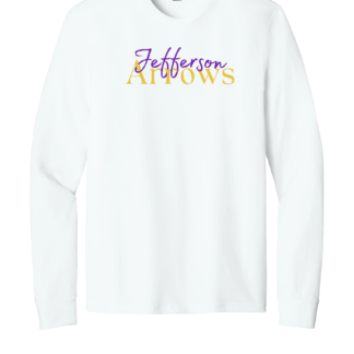 Full Logo Jefferson Arrows 2 Color District® Perfect Tri® Long Sleeve Tee