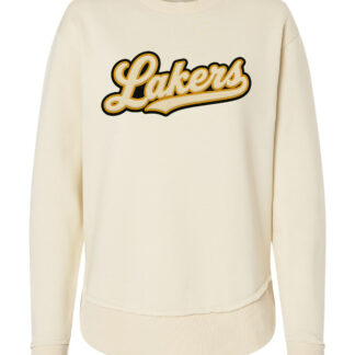 LAT Women's Weekend Crewneck Sweatshirt with Laker Applique