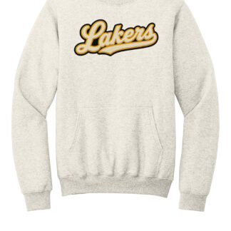 Port & Co® Core Fleece Crewneck Pocket Sweatshirt with Lakers Applique