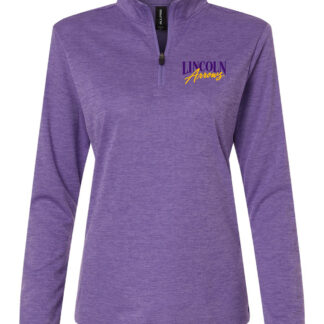 Lincoln Arrows Women's Pro-Lock Performance Mélange Quarter-Zip Pullover