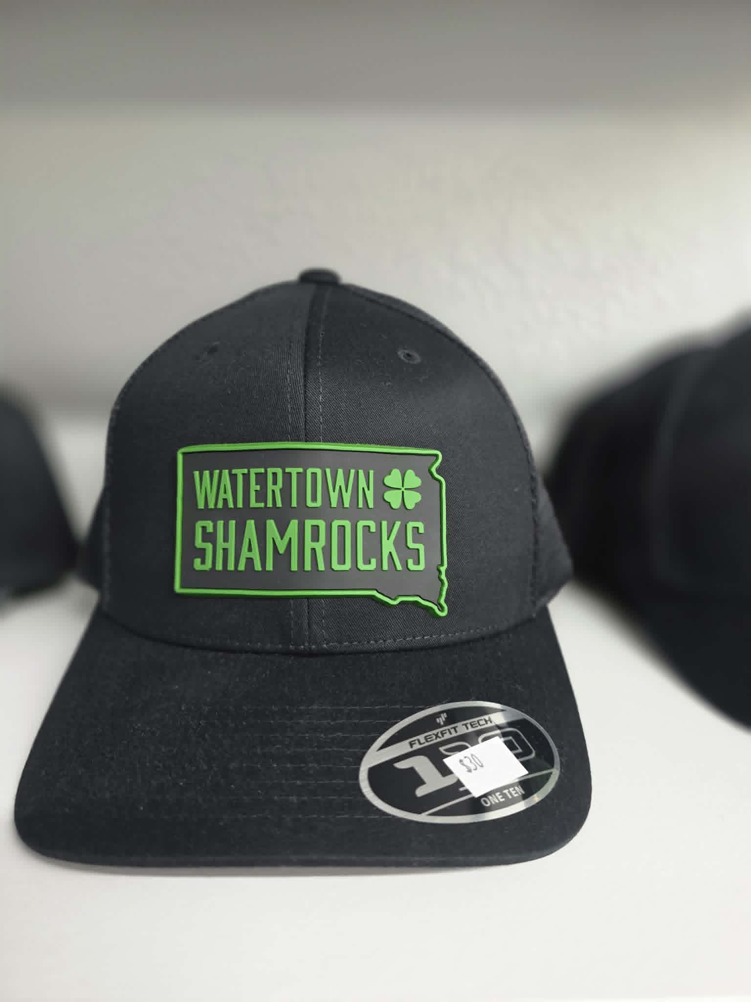 Shamrocks Black State Patch Hat